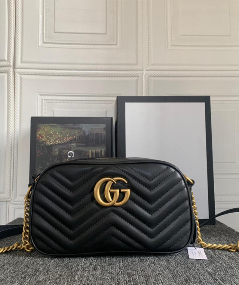 GG Marmont small matelasse shoulder bag