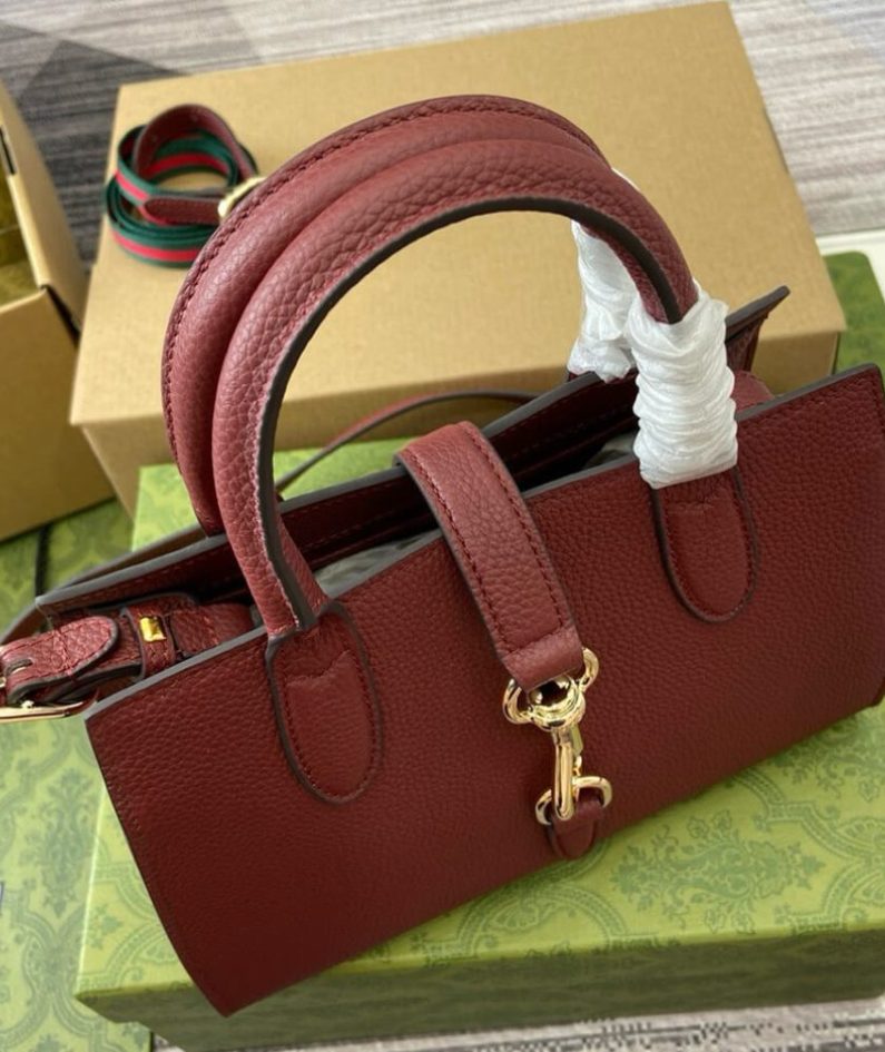 GUCCI SMALL TOTE BAG WITH HOOK CLOSURE