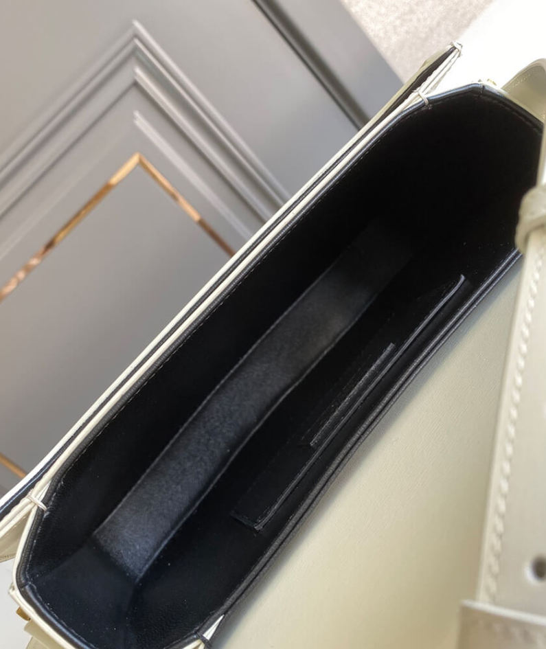 SOLFERINO MEDIUM SATCHEL IN BOX SAINT LAURENT LEATHER