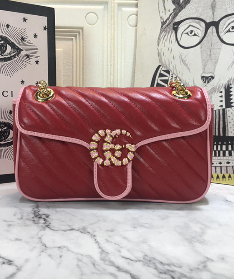 GG Marmont small matelasse shoulder bag