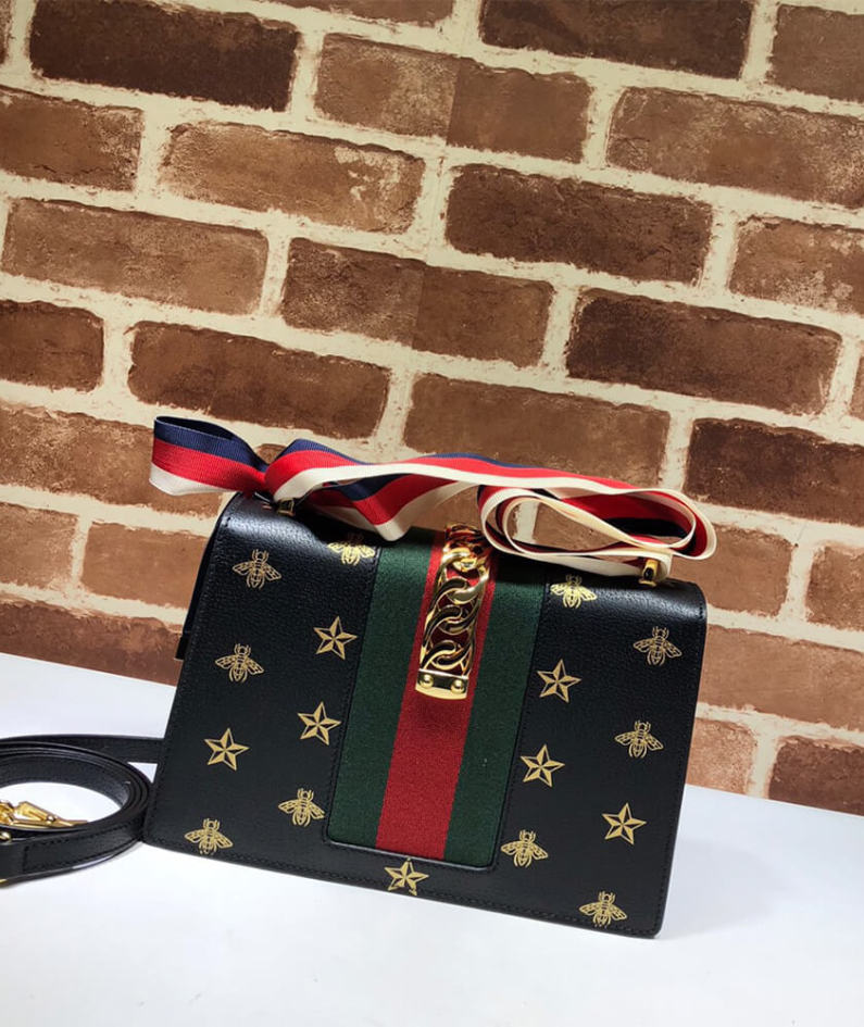 GG Sylvie Bee Star small shoulder bag
