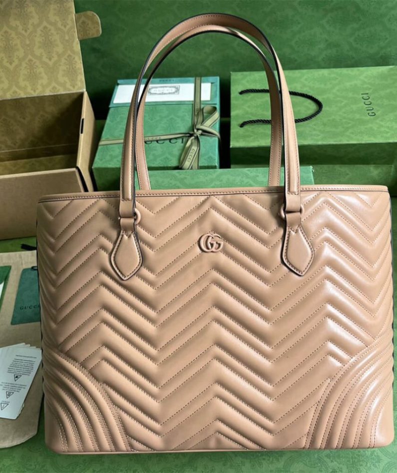 GG MARMONT LARGE TOTE BAG