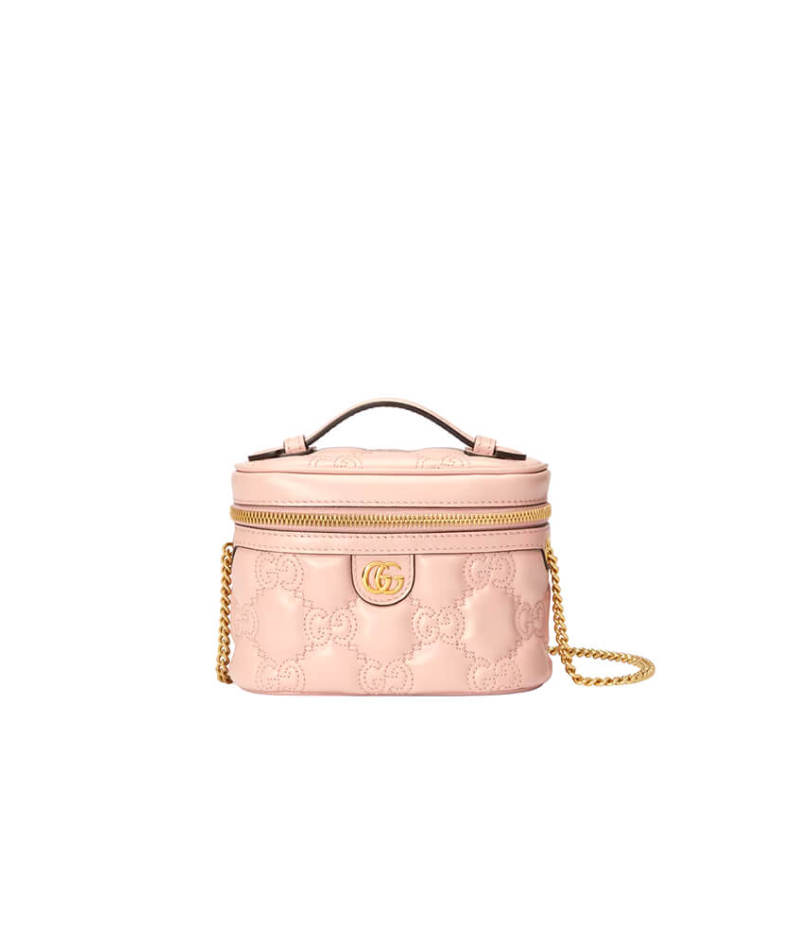 GG Matelassé top handle mini bag