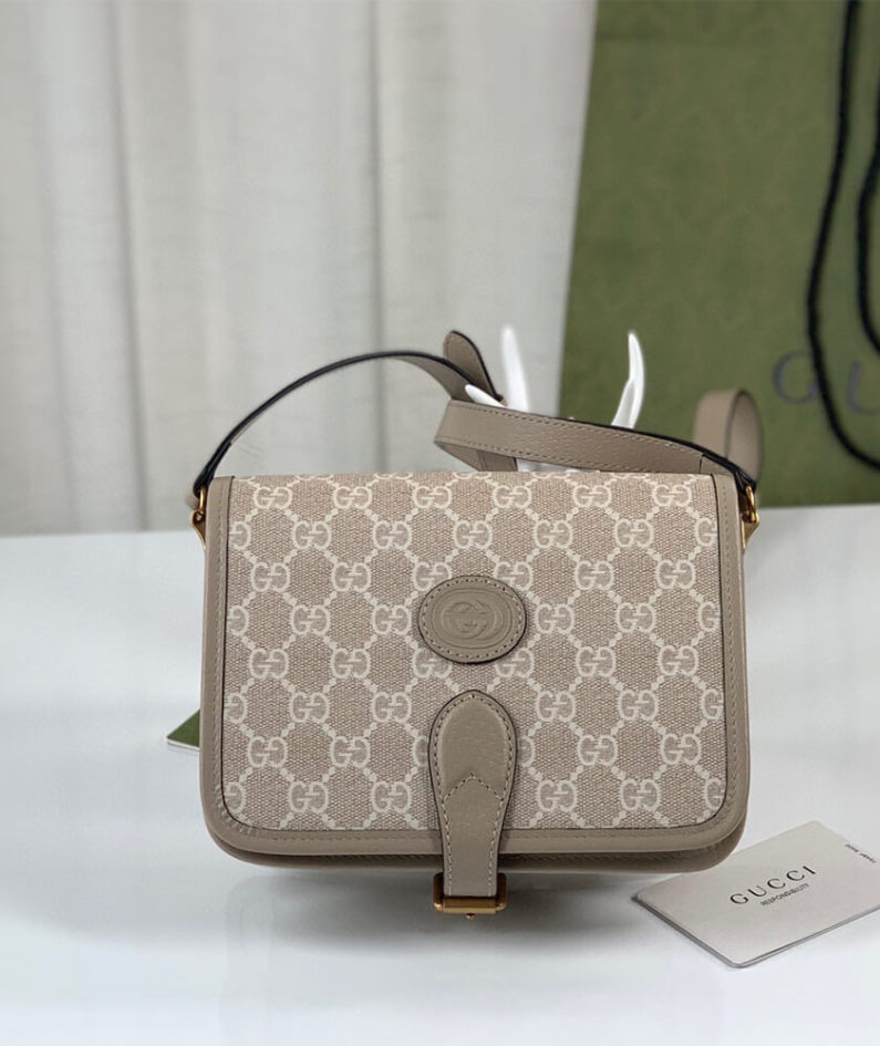 Mini shoulder bag with Interlocking G