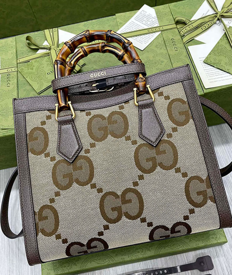Gucci Diana jumbo GG small tote bag