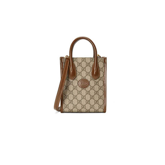 Mini tote bag with Interlocking G