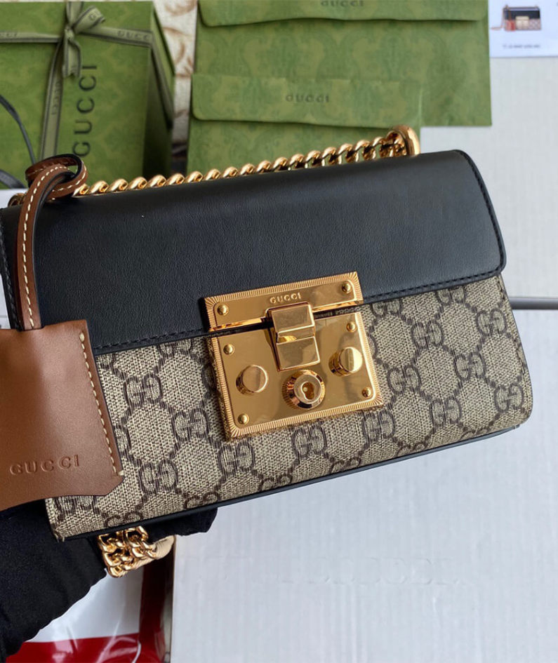 Padlock small GG shoulder bag