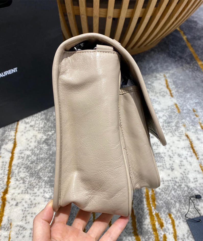 SAINT LAURENT NIKI MEDIUM IN CRINKLED VINTAGE LEATHER