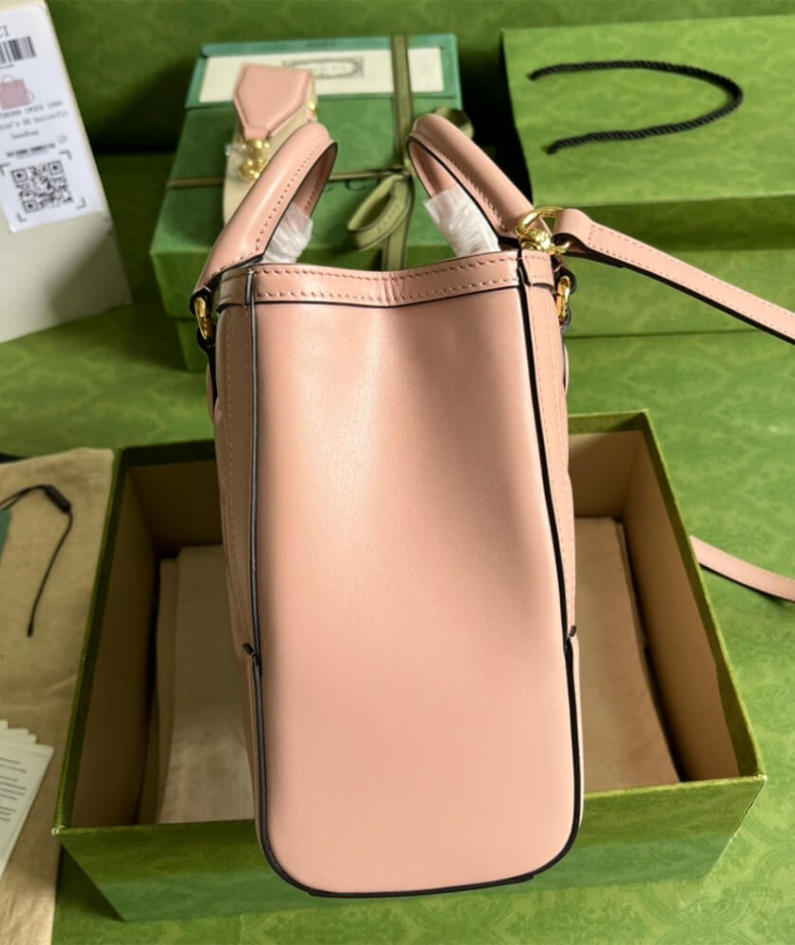 GG matelassé mini top handle bag