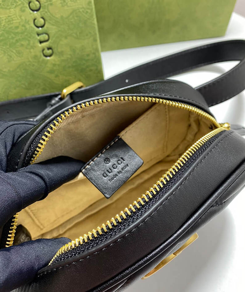GG Marmont Quilted Leather Belt Bag