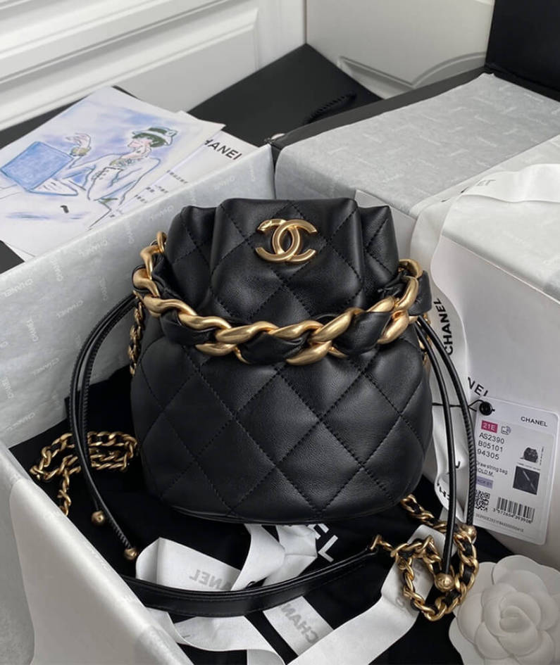 CHANEL Drawstring Bag