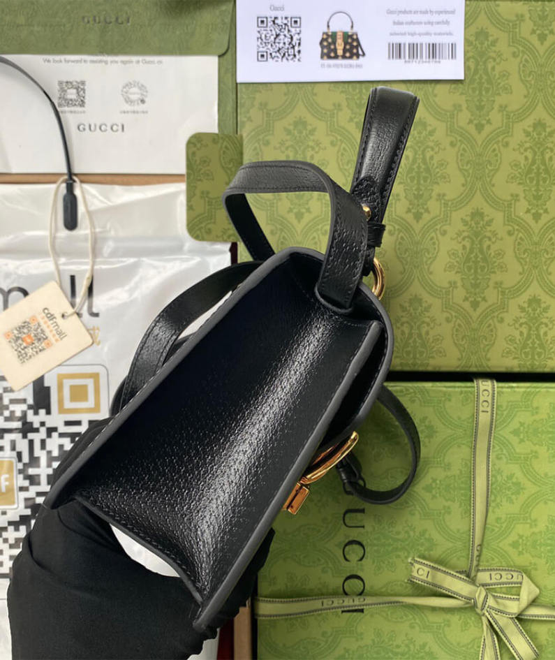 GG Sylvie Bee Star mini leather bag