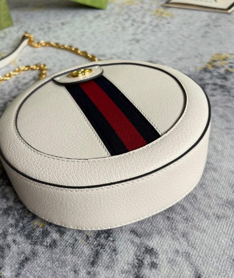 Ophidia GG mini round shoulder bag
