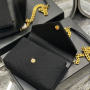 COLLEGE MEDIUM CHAIN BAG IN QUILTED SUEDE