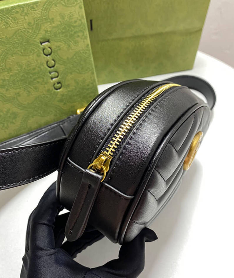 GG Marmont Quilted Leather Belt Bag