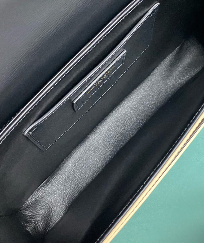 SOLFERINO MEDIUM SATCHEL IN BOX SAINT LAURENT LEATHER