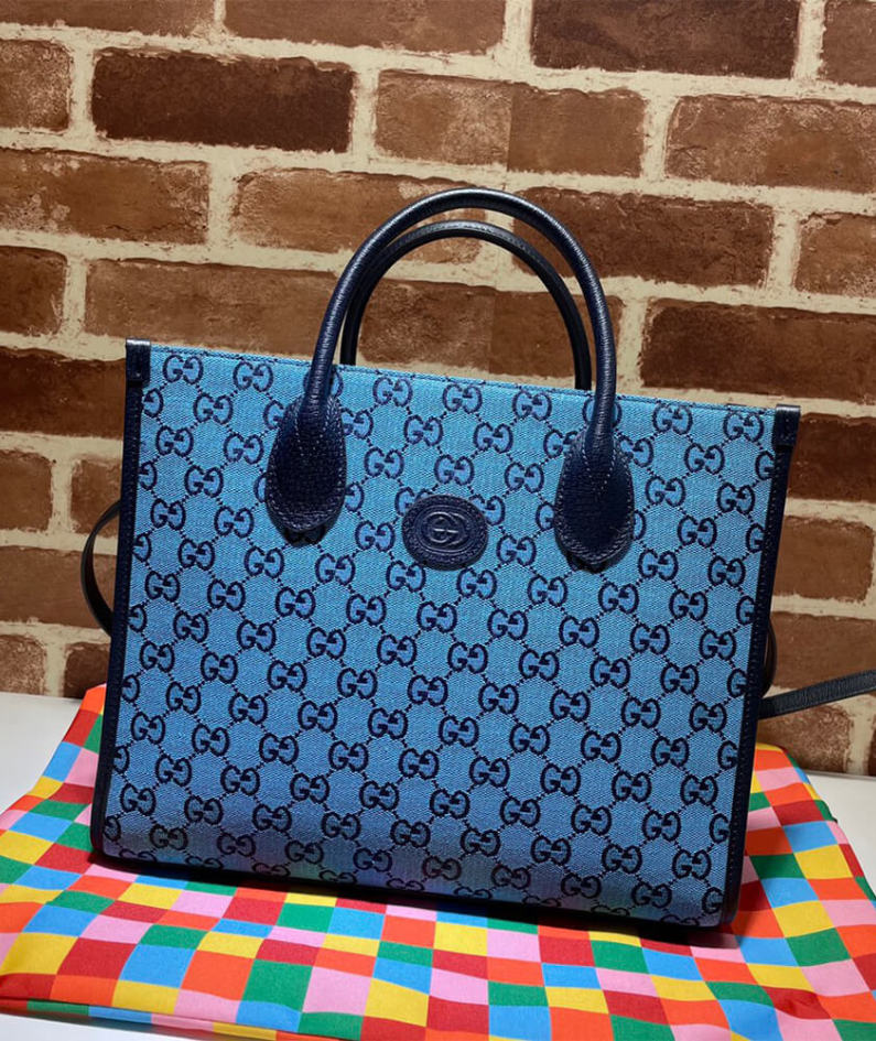 GG Multicolour small tote bag