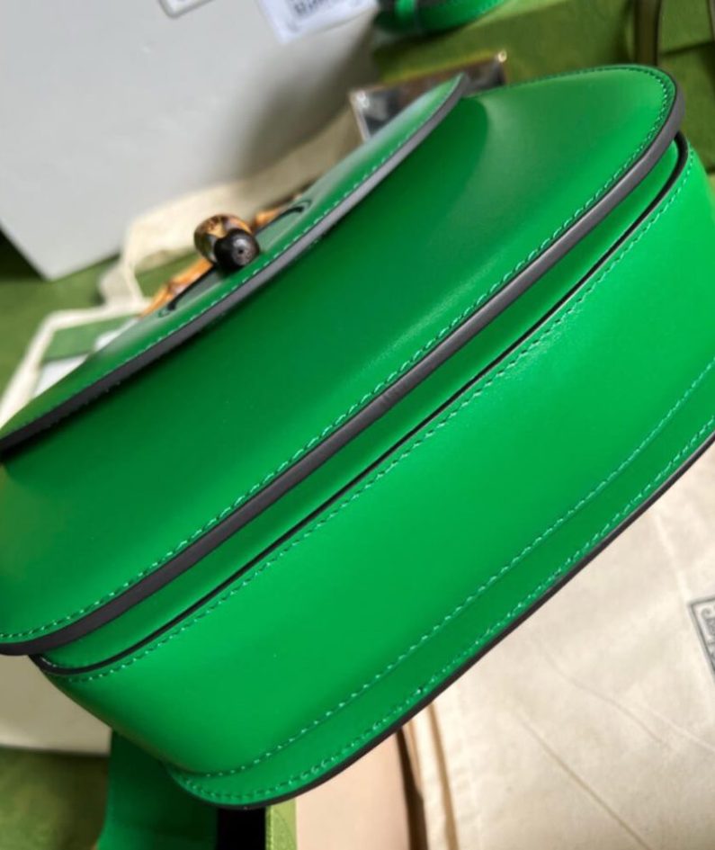 GUCCI BAMBOO 1947 JUMBO GG SMALL TOP HANDLE BAG