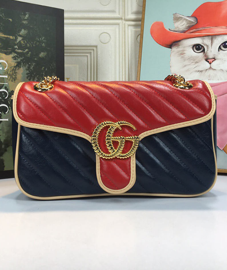 GG Marmont small matelasse shoulder bag