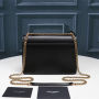 SUNSET MEDIUM CHAIN BAG IN SMOOTH LEATHER