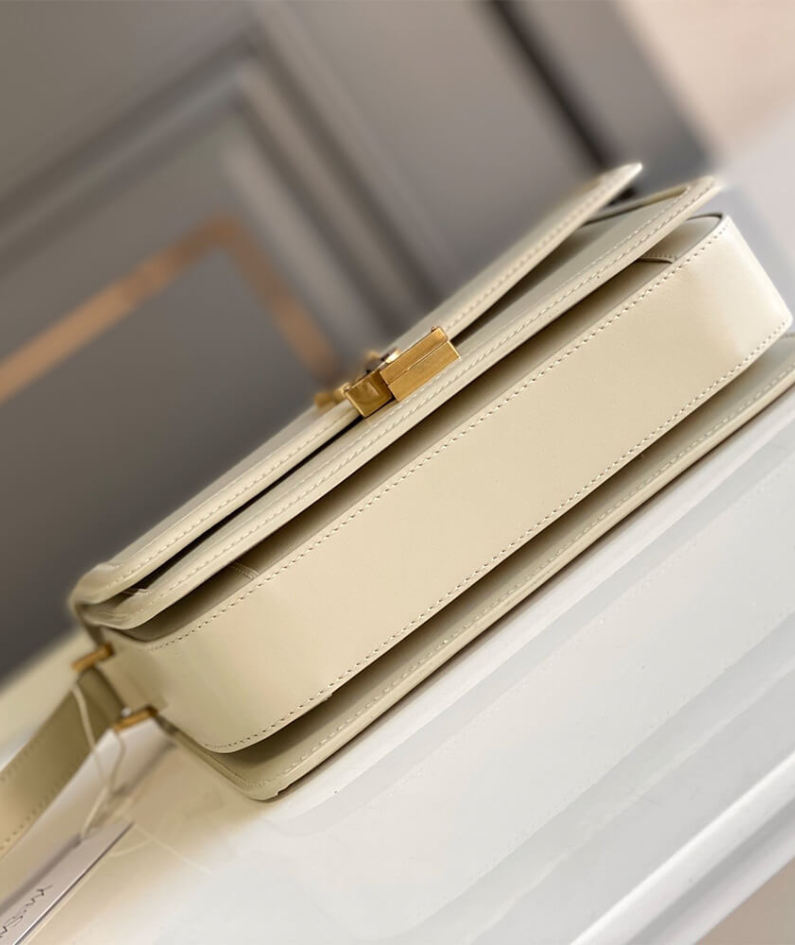 SOLFERINO MEDIUM SATCHEL IN BOX SAINT LAURENT LEATHER