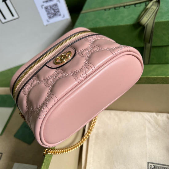 GG Matelassé top handle mini bag
