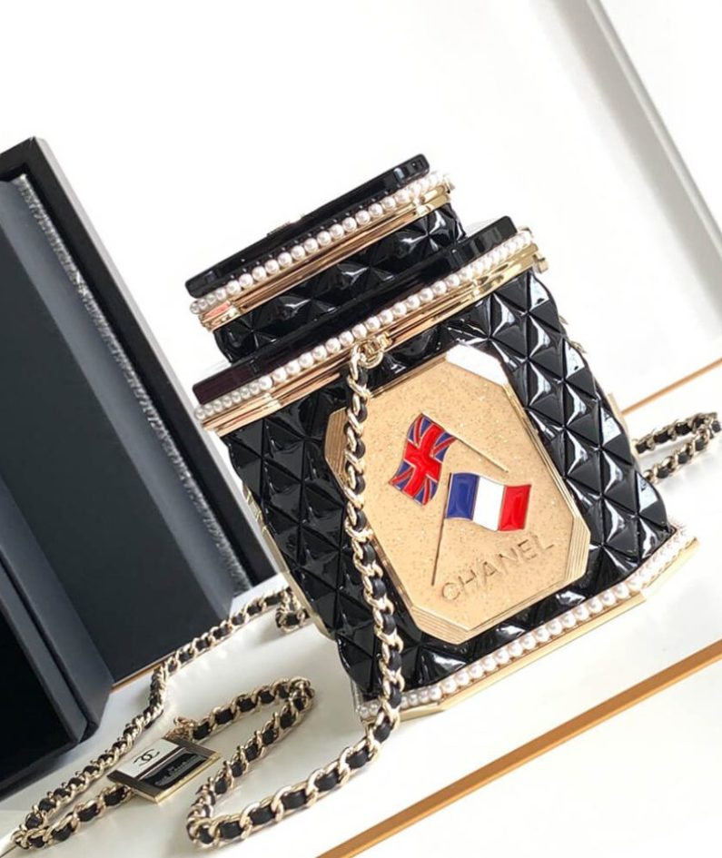 CHANEL TEA BOX MINAUDIERE(HIGH-END GRADE)