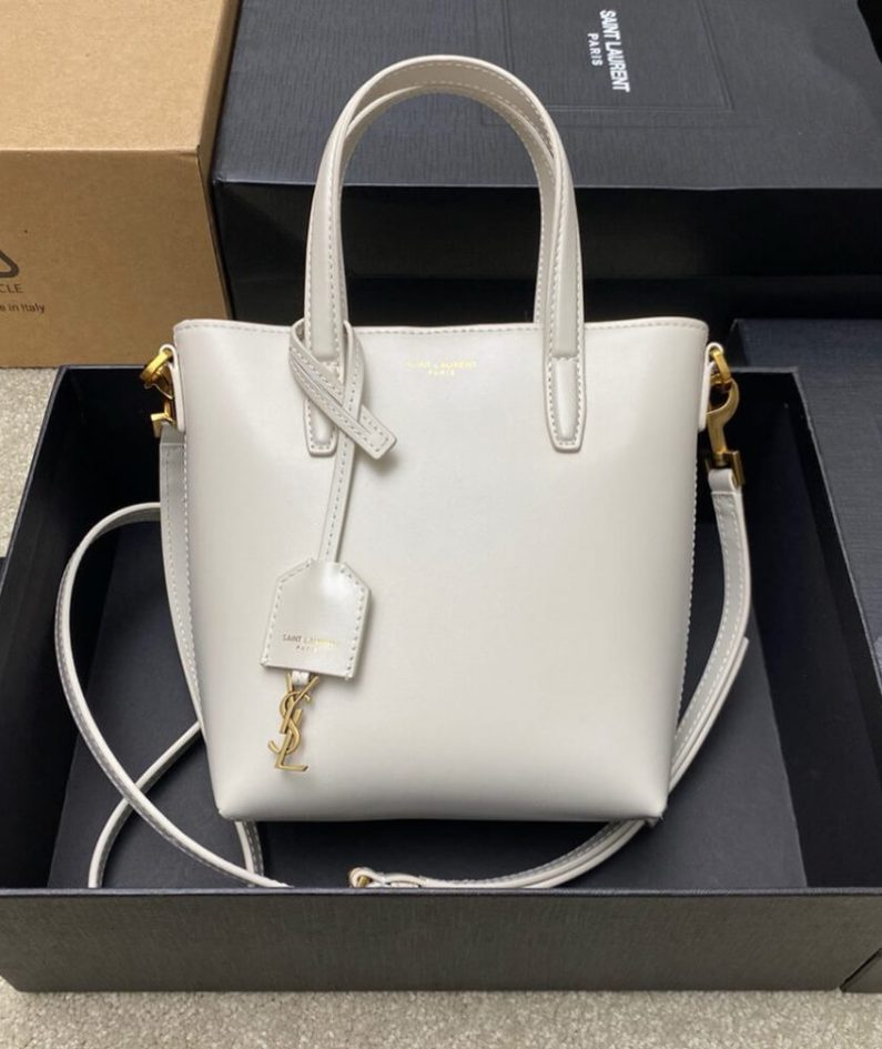 MINI TOY SHOPPING SAINT LAURENT IN BOX LEATHER