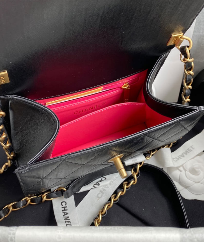 CHANEL Mini Flap Bag with Top Handle