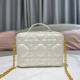 DIOR CARO BOX BAG WITH CHAIN