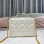 DIOR CARO BOX BAG WITH CHAIN