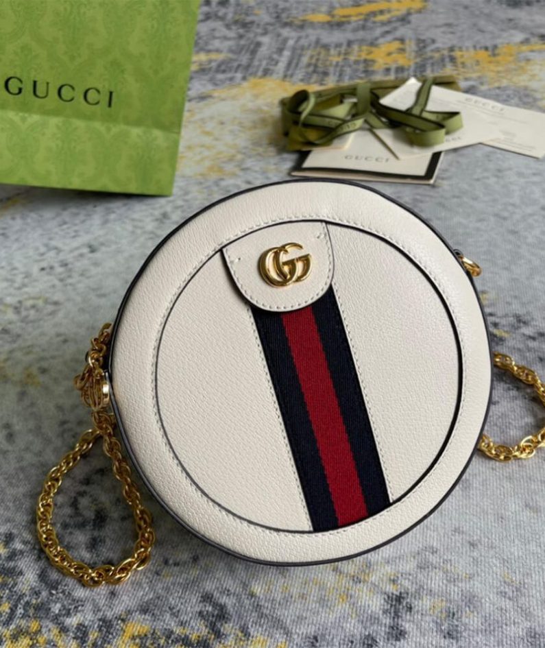 Ophidia GG mini round shoulder bag