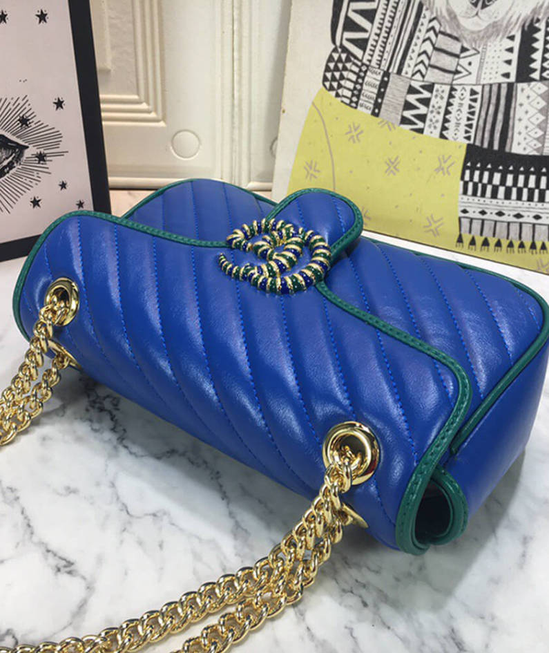 GG Marmont small matelasse shoulder bag