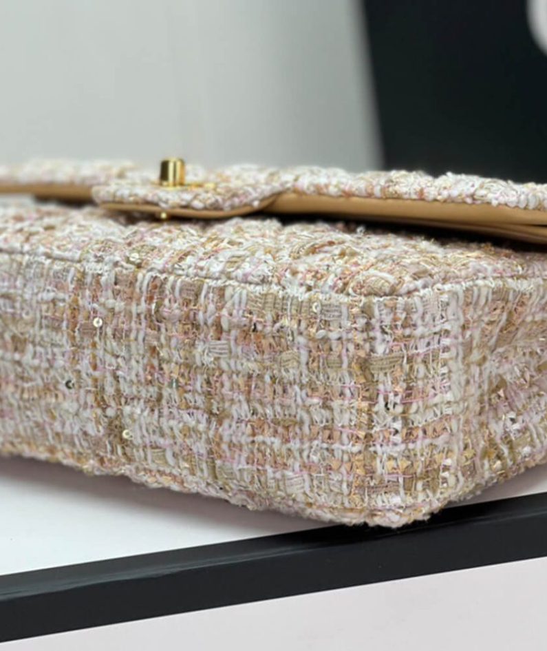 Chanel Tweed Medium Classic Flap Ba