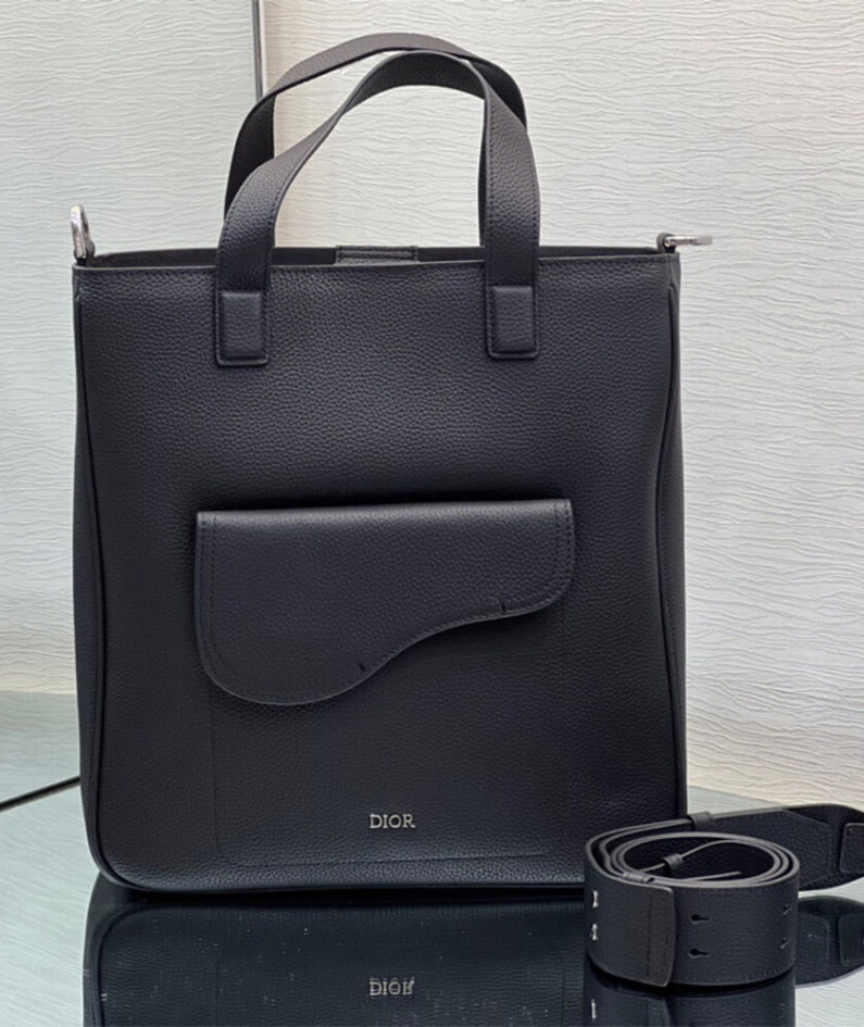 SADDLE TOTE BAG WITH SHOULDER STRAP