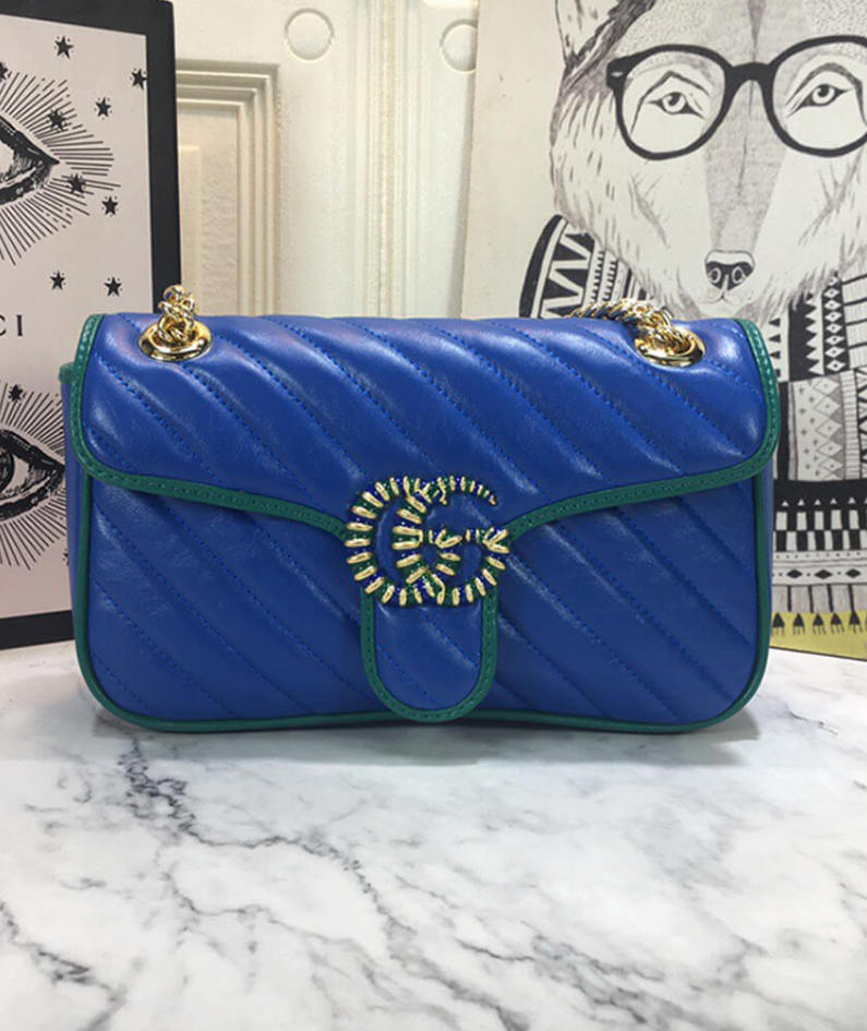 GG Marmont small matelasse shoulder bag