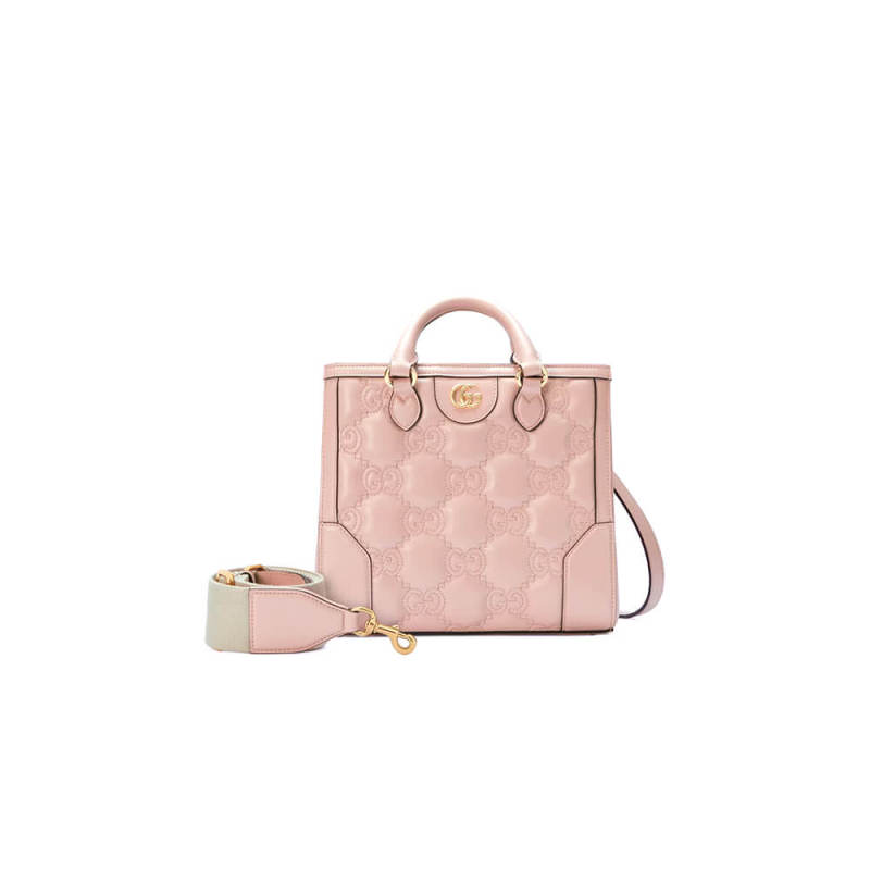 GG matelassé mini top handle bag