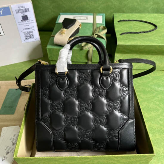GG matelassé mini top handle bag