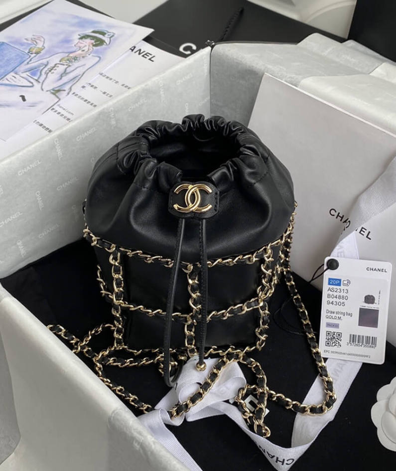 CHANEL Small Drawstring Bag