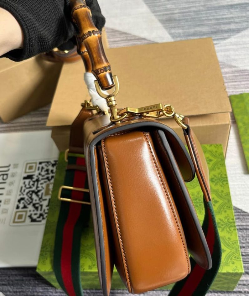 GUCCI BAMBOO 1947 MEDIUM TOP HANDLE BAG