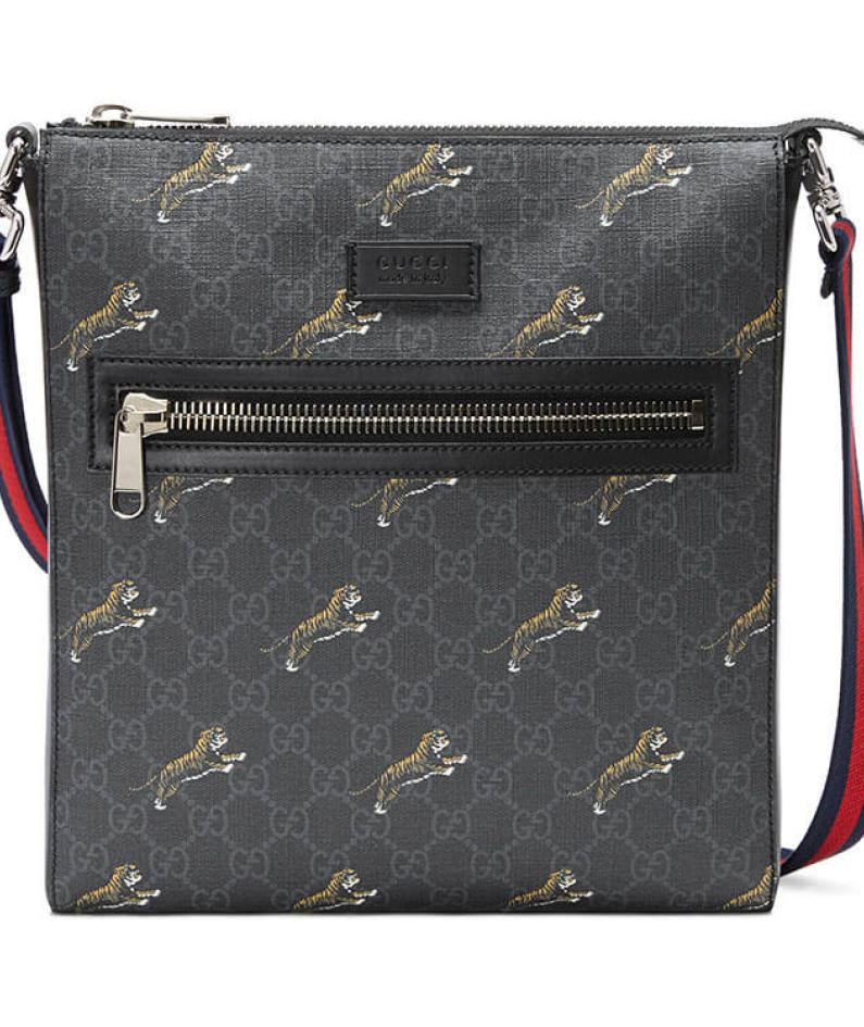 Gucci Bestiary Messenger With Tigers