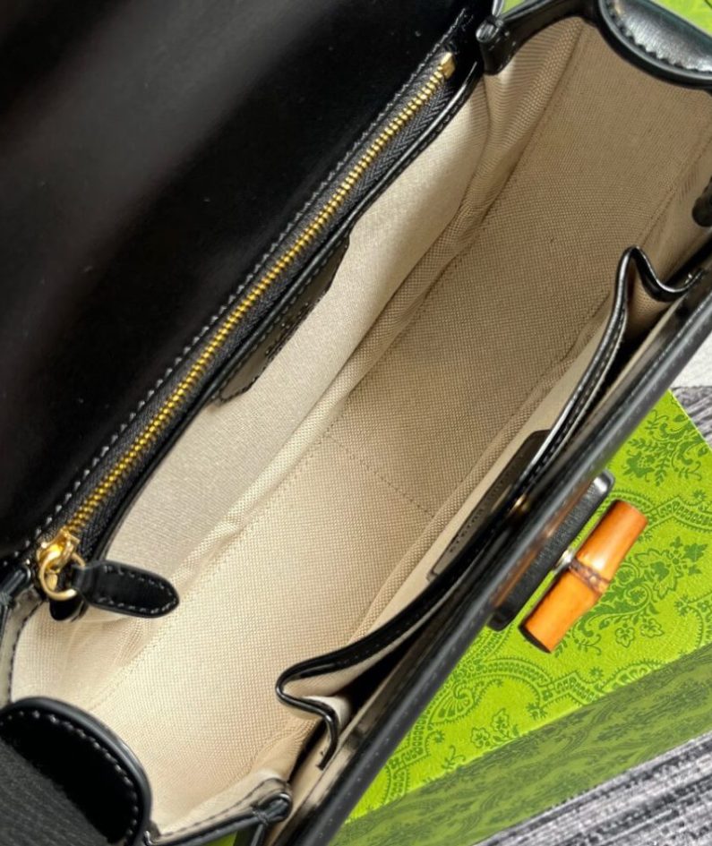GUCCI BAMBOO 1947 MEDIUM TOP HANDLE BAG