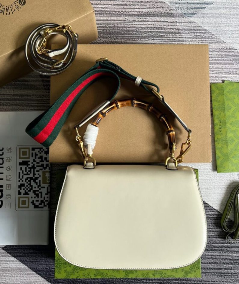 GUCCI BAMBOO 1947 MEDIUM TOP HANDLE BAG