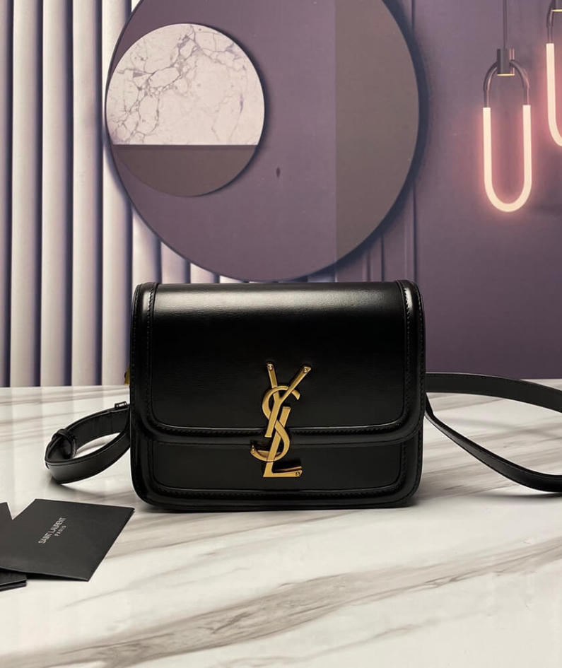 SOLFERINO SMALL SATCHEL IN BOX SAINT LAURENT LEATHER