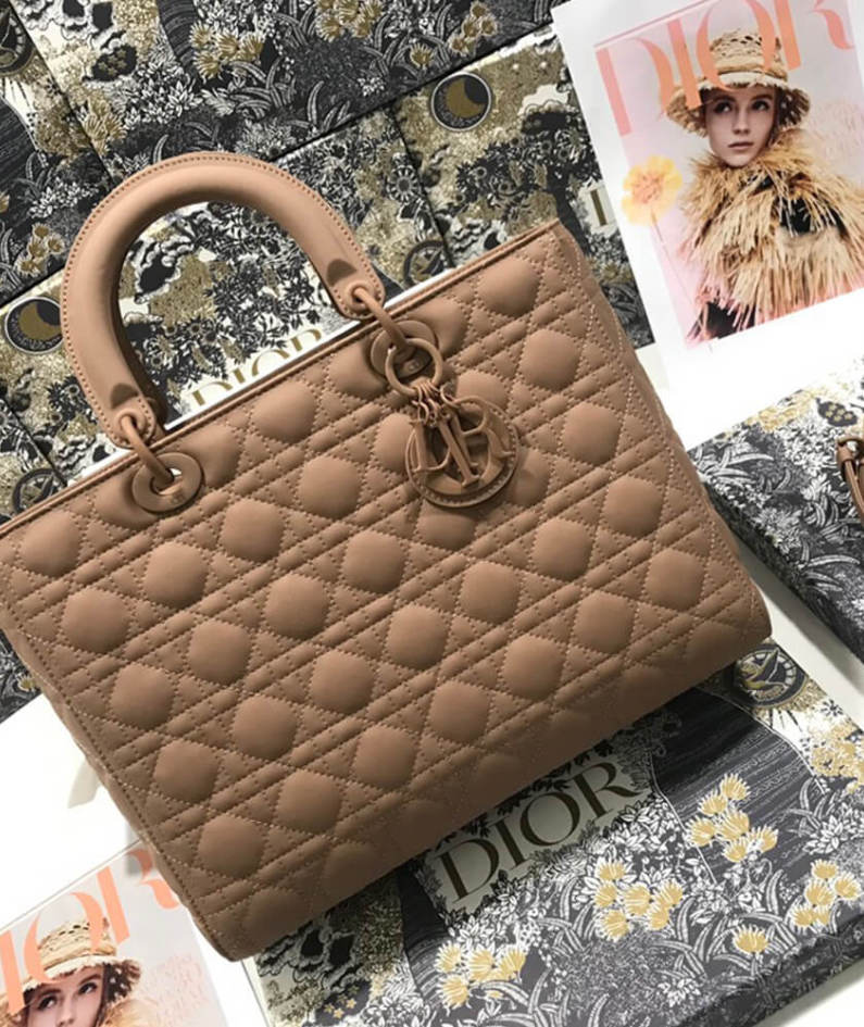 DIOR LARGE LADY DIOR BAG