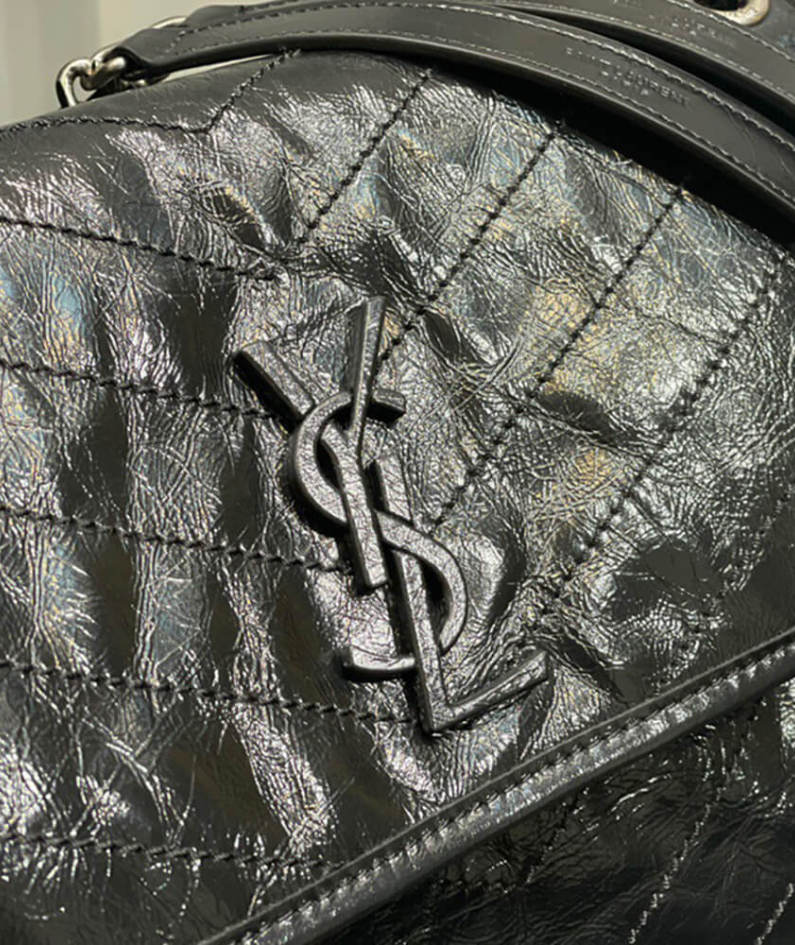 SAINT LAURENT NIKI MEDIUM IN CRINKLED VINTAGE LEATHER