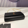 KATE MEDIUM CHAIN BAG IN GRAIN DE POUDRE EMBOSSED LEATHER