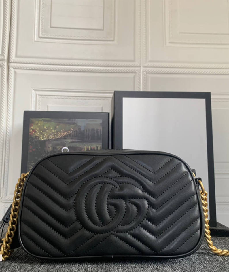 GG Marmont small matelasse shoulder bag