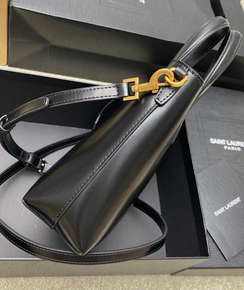 MINI TOY SHOPPING SAINT LAURENT IN BOX LEATHER