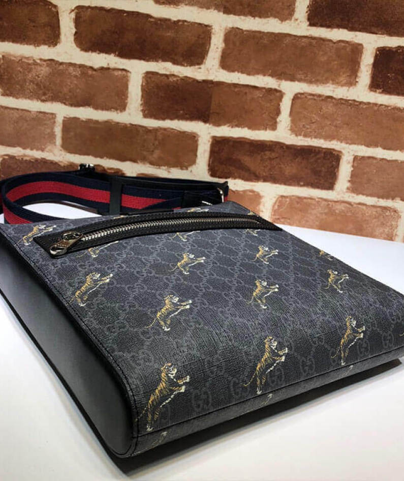Gucci Bestiary Messenger With Tigers